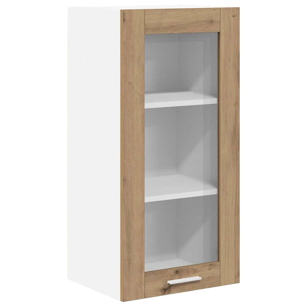 Armadio pensile con porta Rovere artigianale 40 x 31 x 80 cm 884312