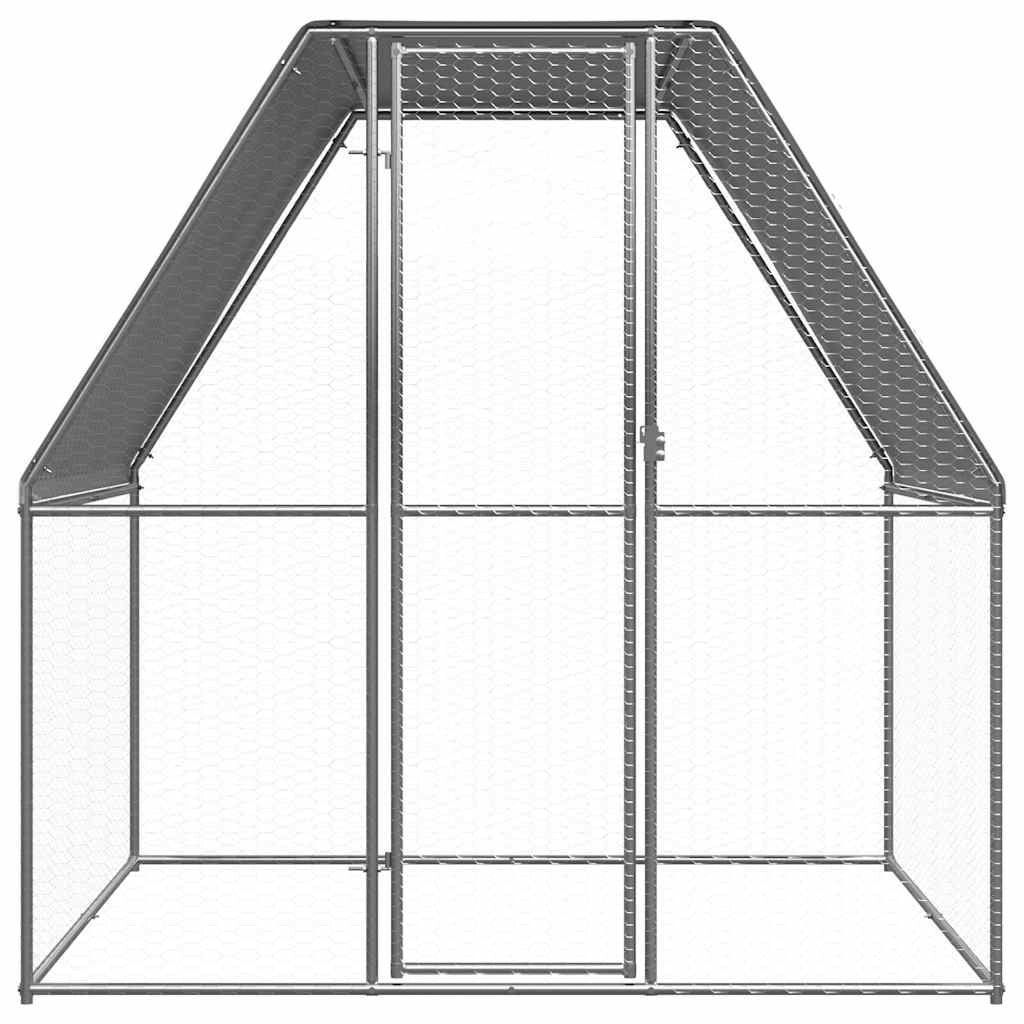 Pollaio/recinto/gabbia per polli Silver 2 x 2 x 2 m acciaio zincato Silver 02_0043936