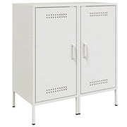 Buffet credenza cassettiera armadio mobile contenitore organizer per cucina soggiorno salotti set da 2 36 x 39 x 79 cm acciaio bianco 02_0036656
