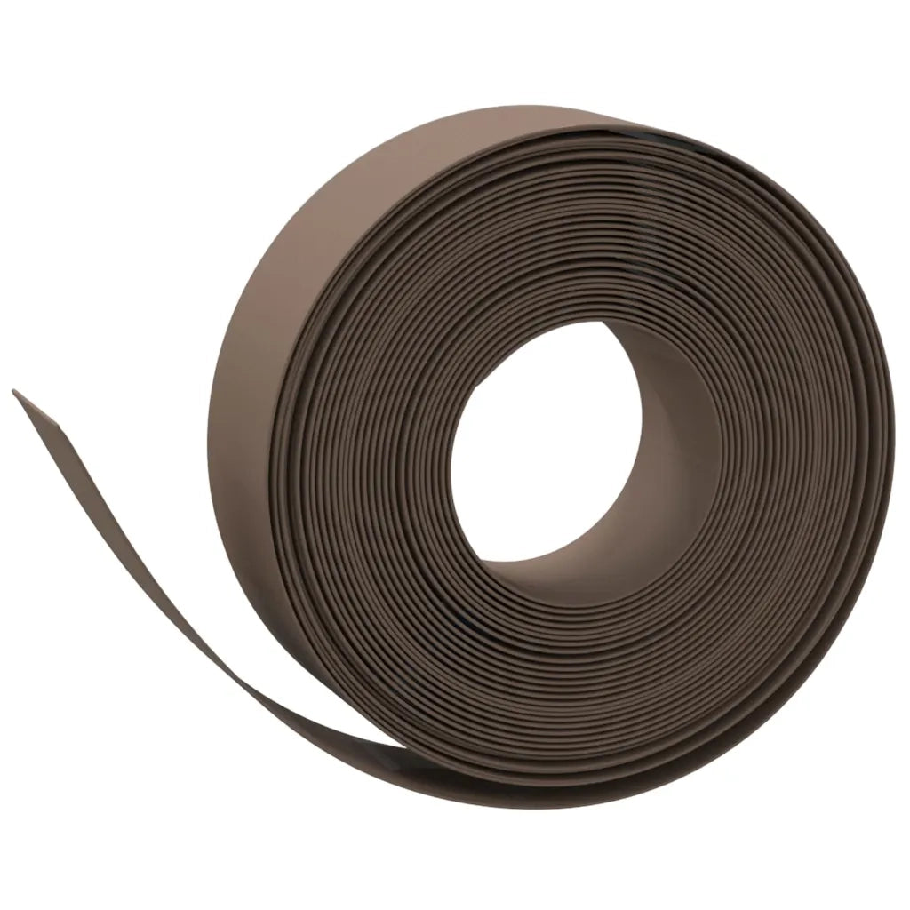 Bordature da Giardino 4 pz Marroni 10 m 15 cm in Polietilenecod mxl 94868