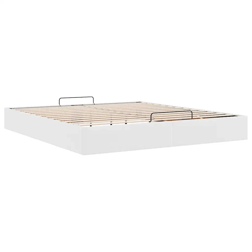 Struttura Letto Pouf senza Materasso 200x200 cm Similpelle 3310820