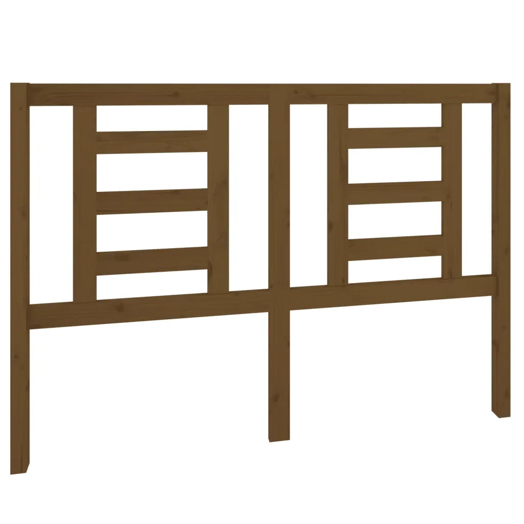 Testiera per Letto ambra 141x4x100 cm in Legno Massello di Pino