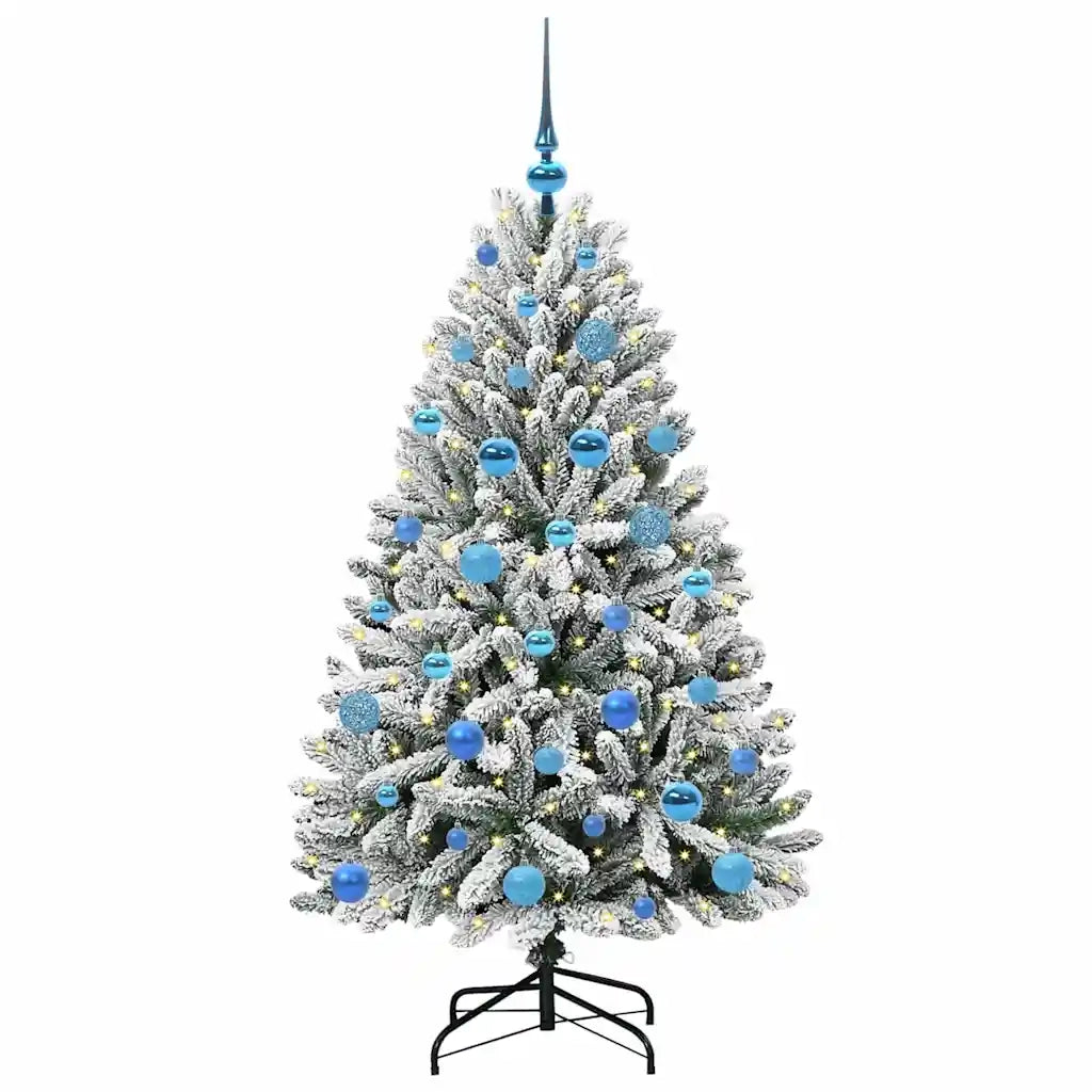 Albero di Natale | Decorazioni natalizie artificiale con 150 LED Verde e Bianco 150 cm