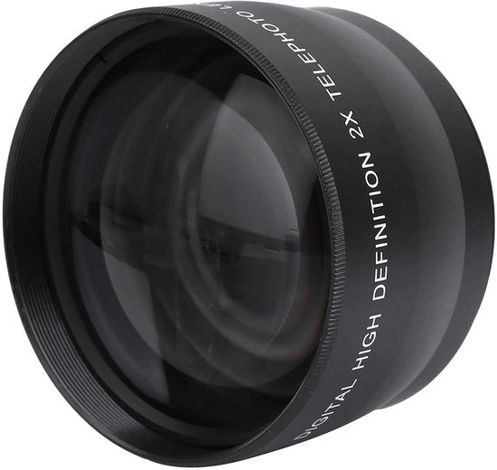 Teleconverteur 2x Amplificatore - Obiettivo Tele Universale - Vetro Ottico - Adatto per 58mm - Accessorio Fotografico - Ritratti Naturali