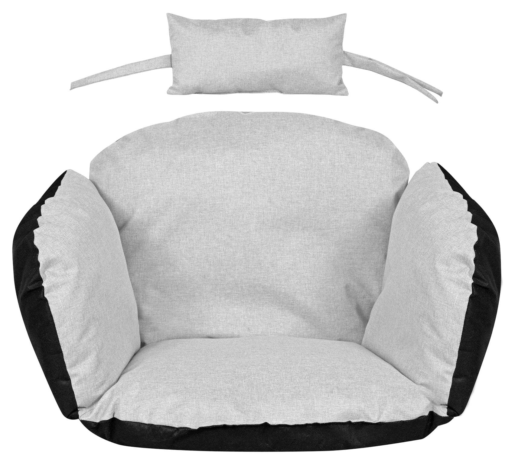 AIO FACTORY 112x113 cm Cuscino da giardino impermeabile grigio chiaro