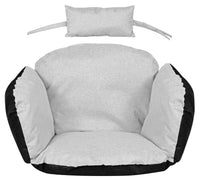 AIO FACTORY 112x113 cm Cuscino da giardino impermeabile grigio chiaro