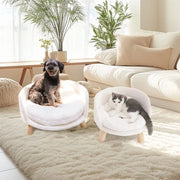 Banca per cani - Divano per cani - Sedile per gatti - Arredamento per animali domestici - Bianco