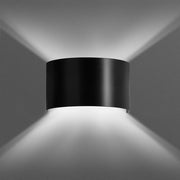 Lampada da parete FOLD in acciaio nero opaco