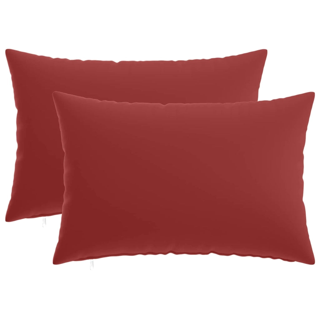 Federa 2 pcs HEERLEN Rosso Vino 50 x 80 cm Poliestere 912063