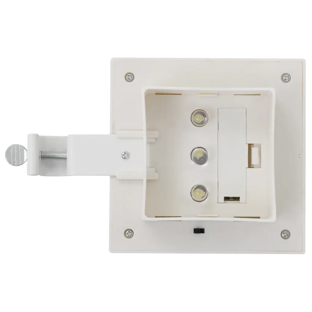Lampade Solari da Esterni 6 pz a LED Quadrate 12 cm Bianco CFW3155651