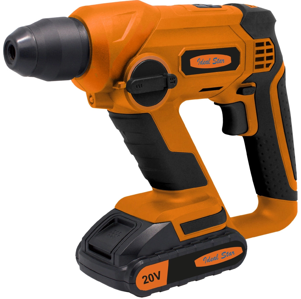 MARTELLO PERFORATORE A BATTERIA IDEAL STAR 20V 1,5 AH - IDEAL STAR