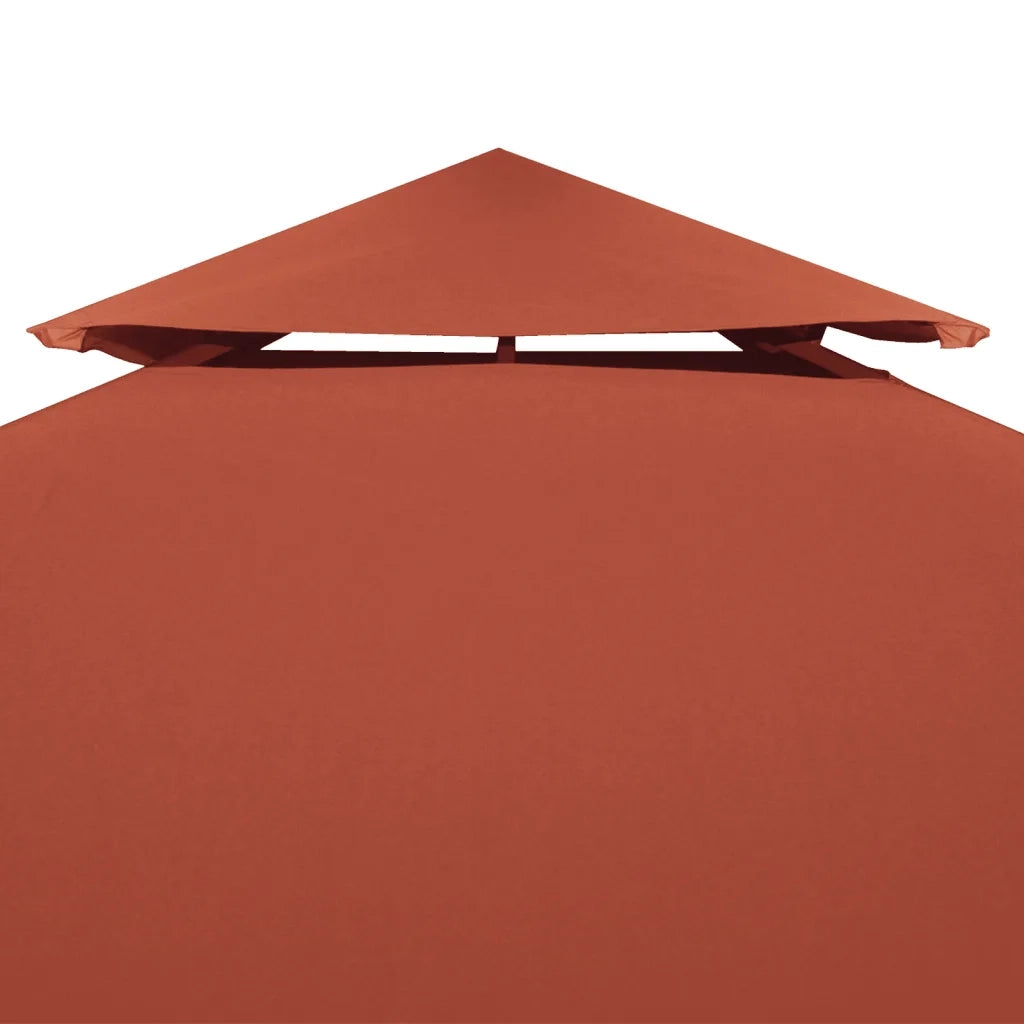 Copertura Superiore Gazebo a 2 Strati 310g/mÂ² 3x3m Terracotta