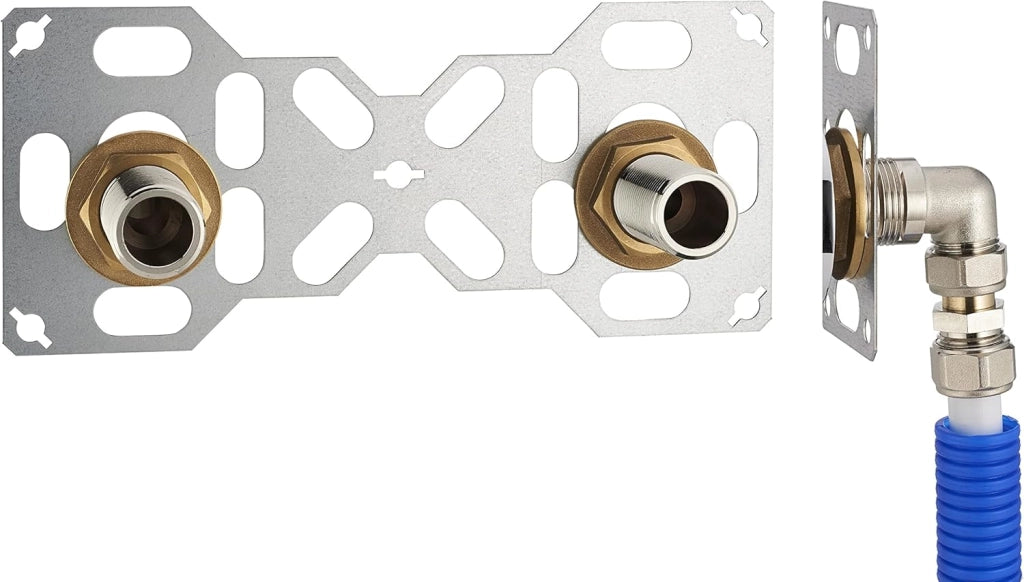 Giradischi doppia uscita Multistrato a Compressione (da avvitare) Ø16 per doccia/vasca FIXSYSTEM