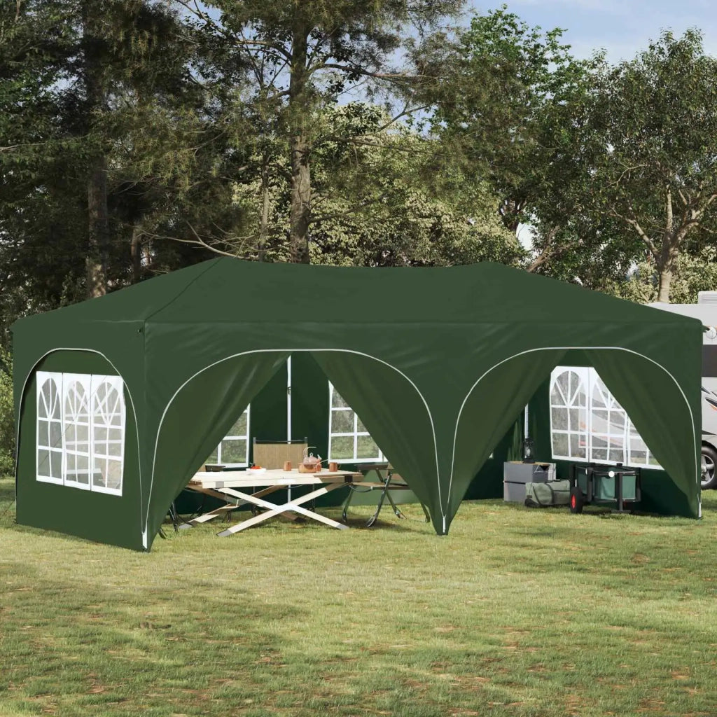 Tenda per feste a pop-up-Gazebo Verde 575 x 288 x 245 cm 671071