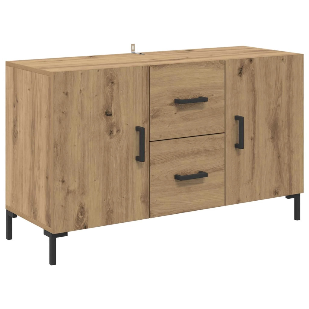 Credenza | Madia | Buffet da pranzo | Armadio da pranzo Rovere artigianale 100 x 36 x 60 cm Legno multistrato