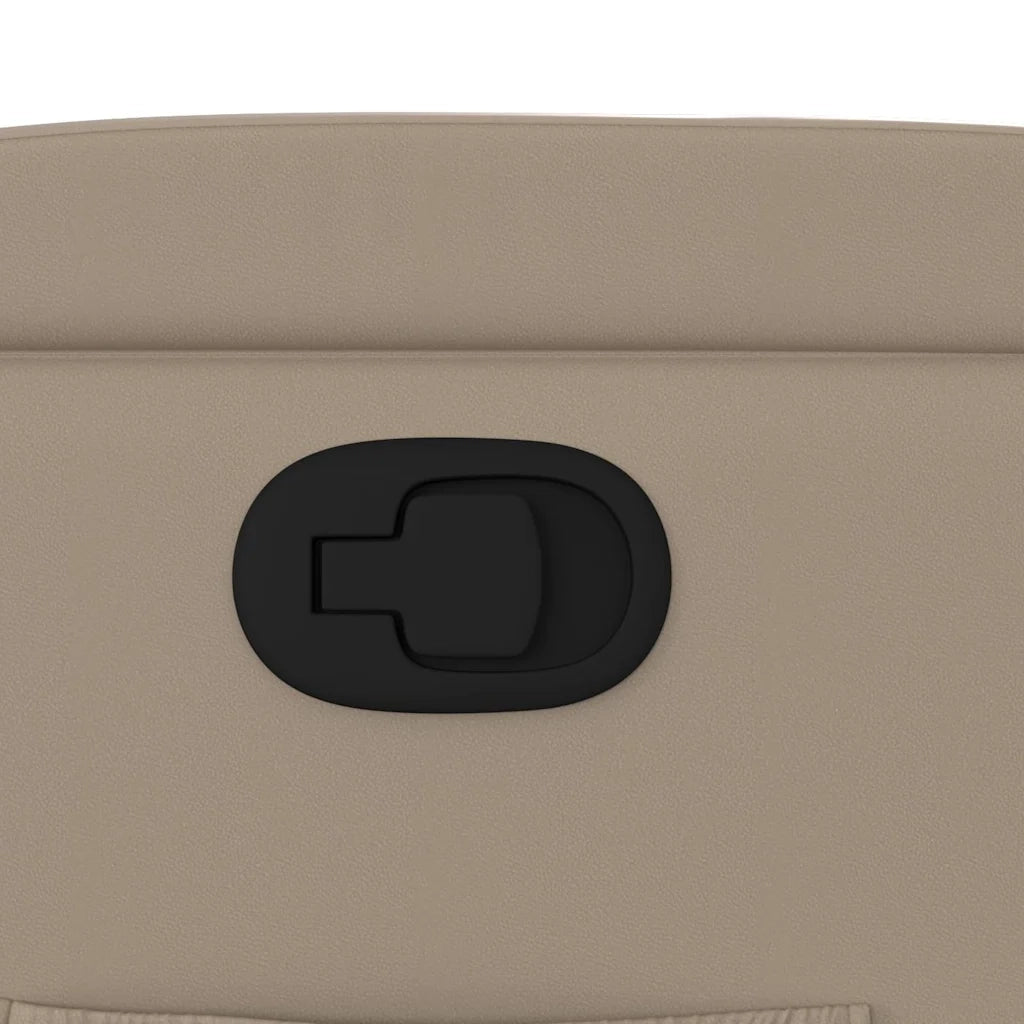 Divano Sedia-Poltrona Reclinabile Cappuccino in Similpelle 962034