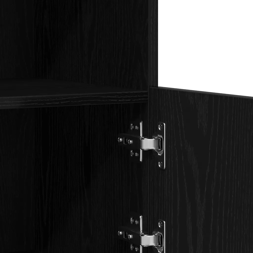 Madia LED Nero 81 x 37 x 66,5 cm Legno multistrato 863032