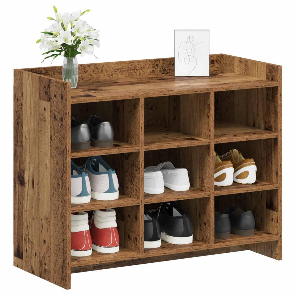 Mobile per scarpe Legno antico 85 x 39,5 x 70 cm 8011369