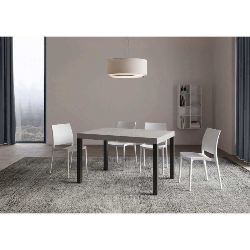 Tavolo allungabile 140/224x80cm Everyday telaio Antracite - Cashmere