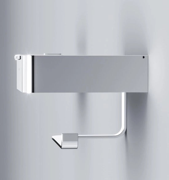 Sostegno per carta igienica con fori Sostegno per carta igienica a parete - Sostegno per carta igienica per bagno e toilette Inspire 2.0, Acciaio inox