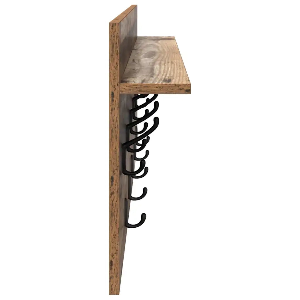 Appendiabiti a muro Legno vecchio 100 x 40 x 12 cm CFW5964040