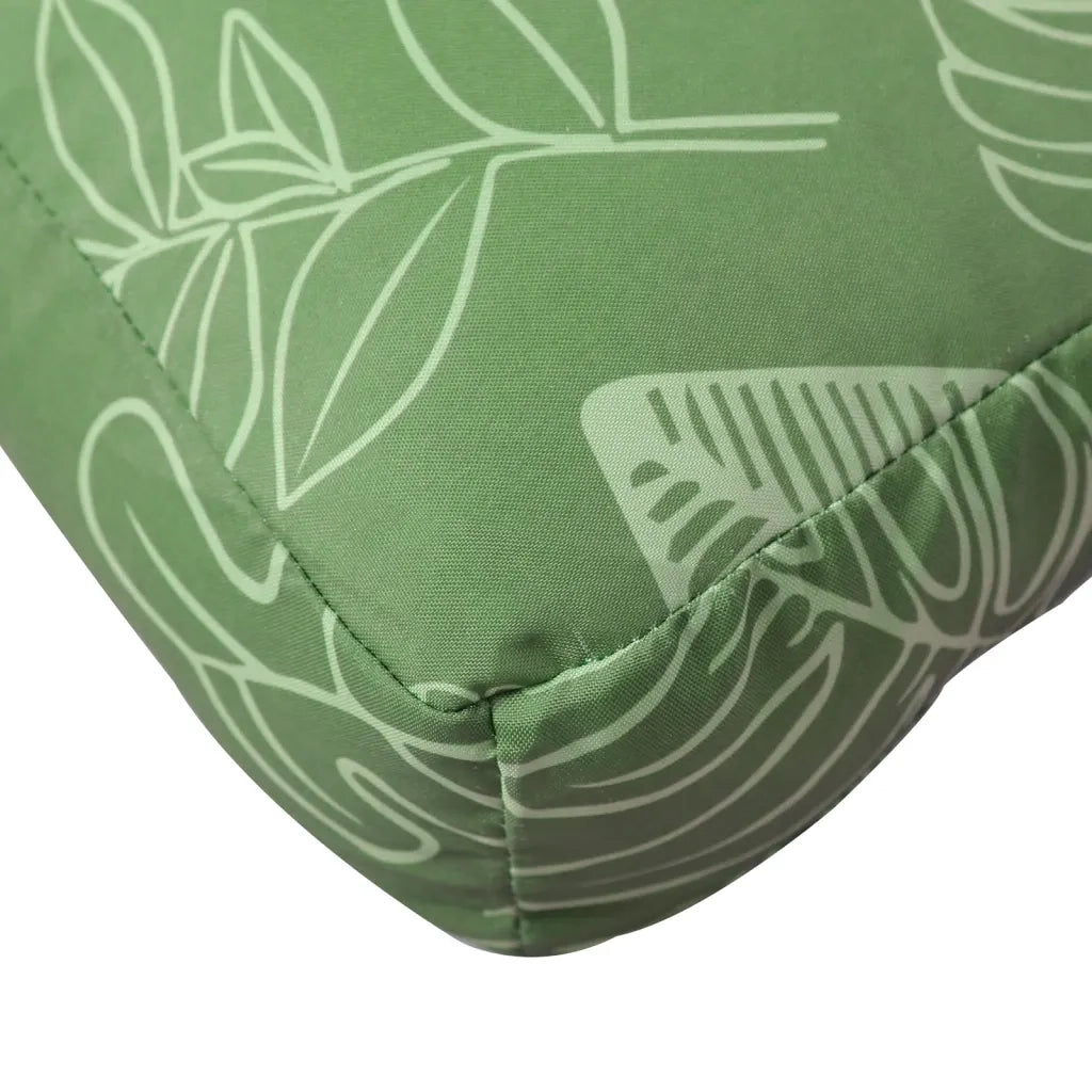 Cuscino per Pallet Motivo a Foglie 60x61,5x10 cm Tessuto Oxford 360897