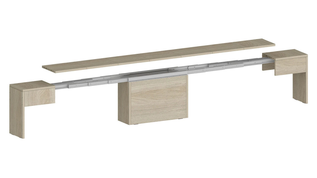 Panca Allungabile 66/290x25x45 cm Pratika Singola A Olmo Perlato