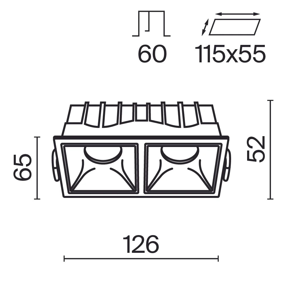 Maytoni Lampada da Incasso Alfa LED 1 luce LED integrato bianco metallo