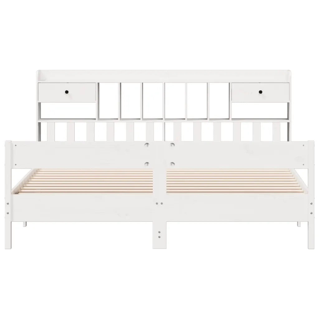 Giroletto con Libreria senza Materasso 180x200 cm in Legno Pino 3323018