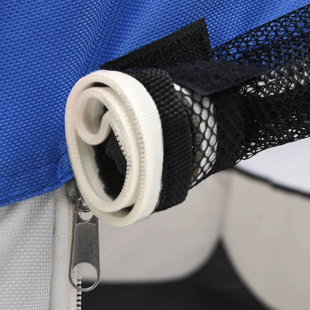 Box pieghevole per cani con borsa per il trasporto 125 x 125 x 61 cm blu 02_0001725