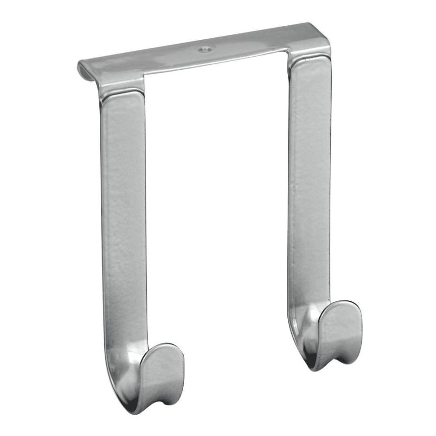 GANCIO DOPPIO DIETROPORTA METALTEX ARGENTO