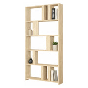 Biblioteca Tribogna, Libreria 4 Ripiani, 90x20x180h cm Beige Marmo