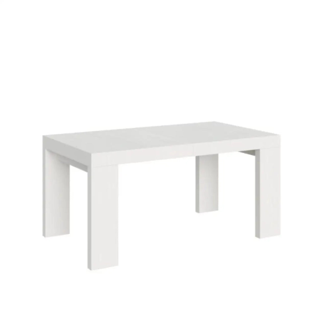 Tavolo allungabile 160/264x90 cm Roxell colore bianco frassino