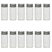 Set di 12 flaconi in vetro da 30 ml - Contenitore per alimenti - Mini barattoli - Lekvrij - Boccaglio in alluminio a vite - Ideale per viaggi