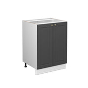 Vicco Mobiletto base cucina Antracite-oro 60 cm , PL Marmo