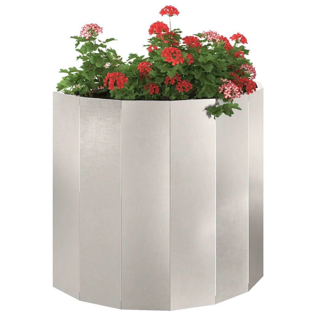Fioriera Argento 60 x 30 x 50 cm Acciaio inossidabile