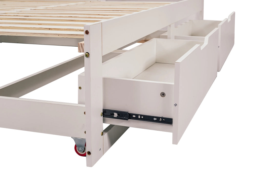 Letto Combinato 90x200 cm con Scrivania; 2 Cassetti; Presa UE e Mensole