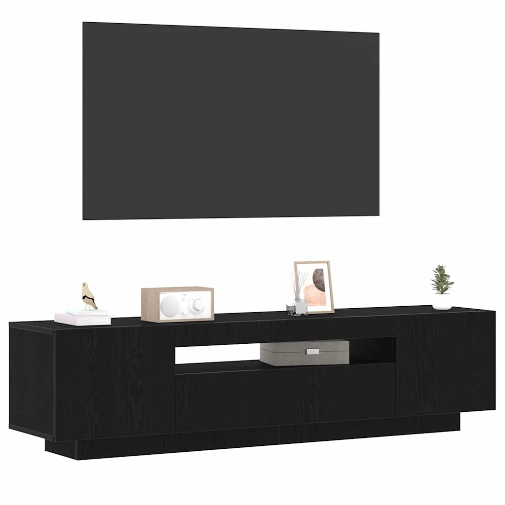 Mobile TV Nero 160 x 35 x 40 cm Legno multistrato 861103