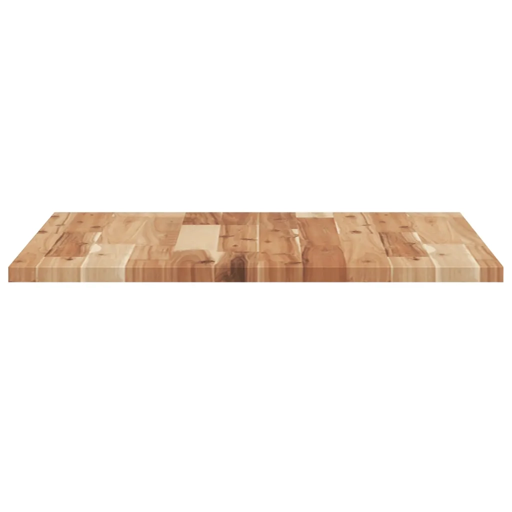 Piano Tavolo | Superficie Tavolo | Piano Scrivania Quadrato 60x60x2 cm in Legno Massello di Acacia