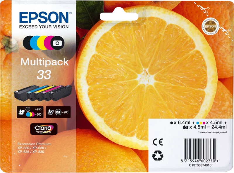 Epson Oranges Multipack 5-colours 33 Claria Premium Ink