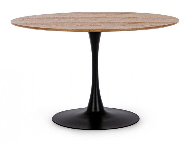 Tavolo Ø120x75h cm Bloom Top Veneer