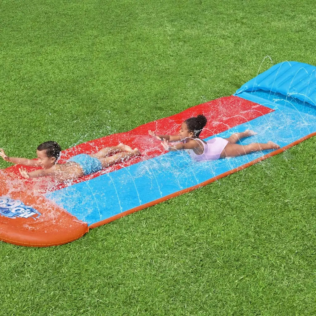 Bestway H2OGO Doppio Scivolo d'Acqua Tsunami Splash Ramp 93320