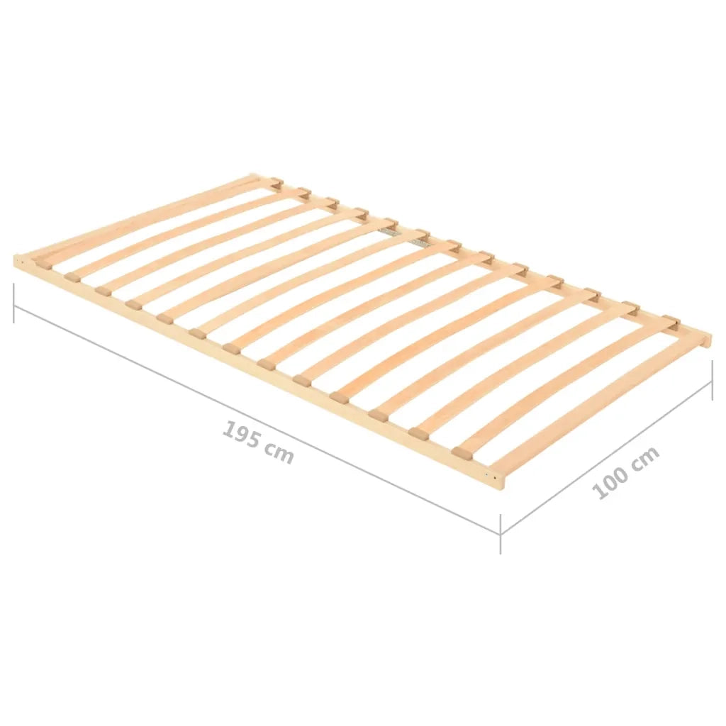 Letto singolo | Letto per adulti | Rete a Doghe con 13 Doghe 100x200 cm