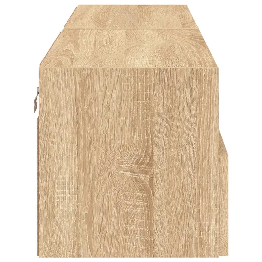 Mobili TV Parete 2pz | Armadietto TV | Mobile Porta TV Rovere Sonoma 60x30x30cm Legno Multistrato