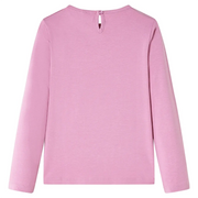 Maglietta per Bambini Maniche Lunghe Rosa Bruciato 116