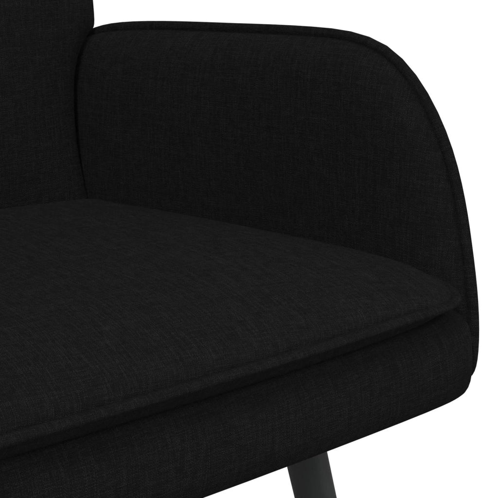 Divano a 2 Posti Nero 115 x 61 x 87 cm Tessuto 42028904