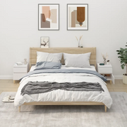 Comodini 2 pz-Set di 2 Tavolino da notte in Bianco 40x35x50 cm 827674
