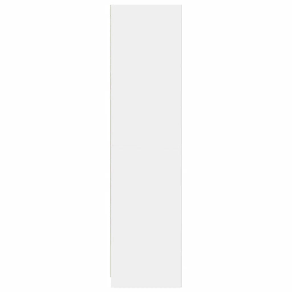 vidaXL Armadio Bianco 80x50x200 cm in Legno Multistrato