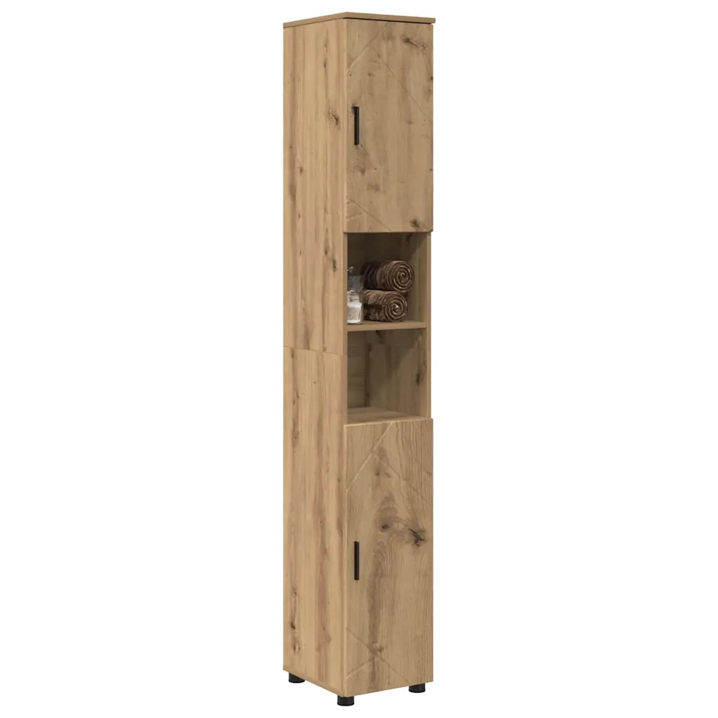 Mobile da Bagno con porta Rovere artigianale 30 x 35 x 192 cm 883343