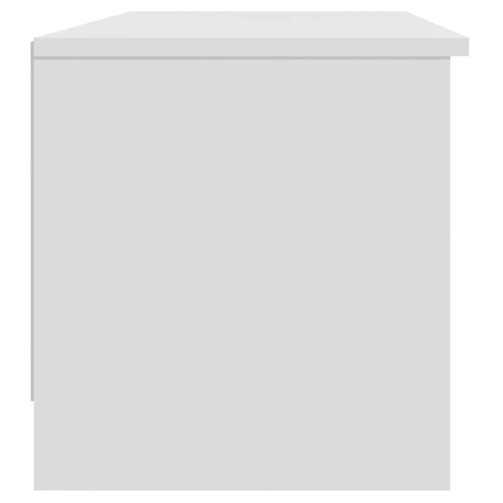 Mobile Porta TV Bianco 102x35,5x36,5 cm in Legno Multistrato 811367